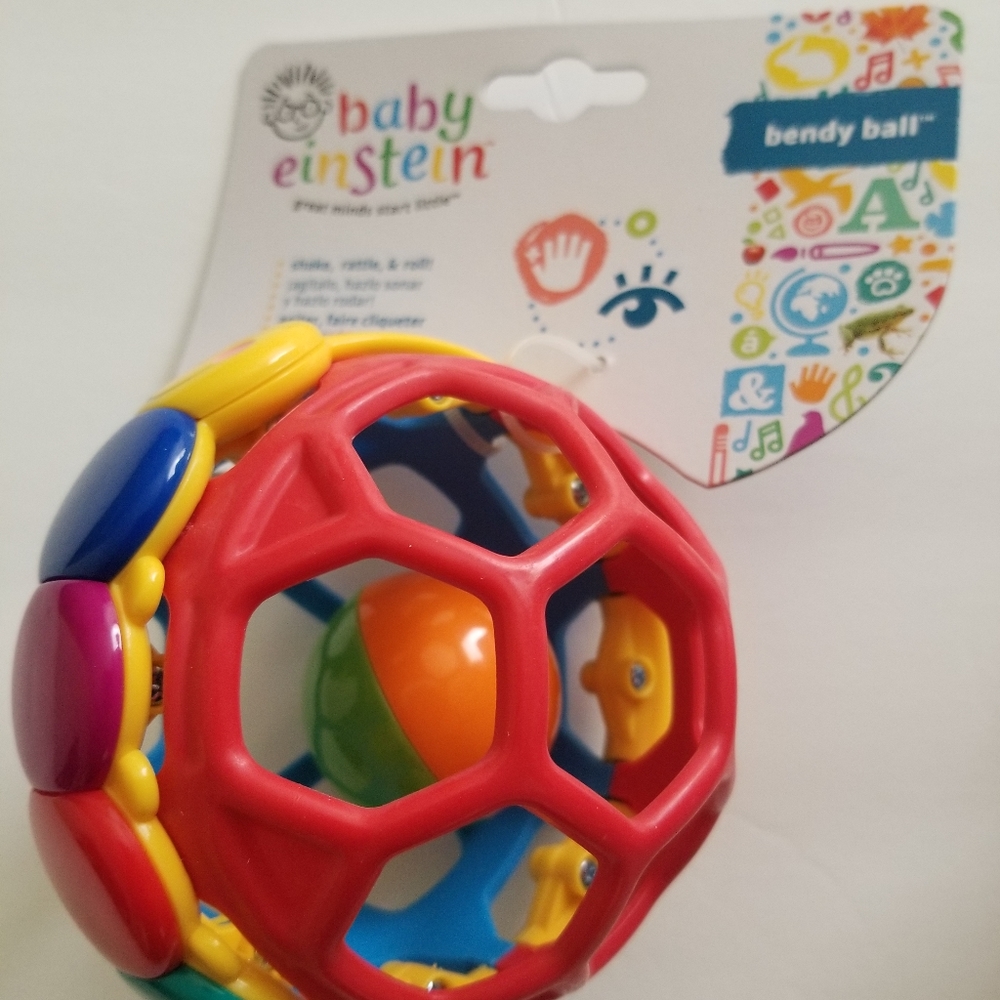 Baby Einstein Bendy Ball Rattle Toy, Ages 3M+ 2pck - Picture 6 of 7